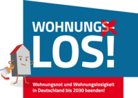 Logo der Kampagne Wohnungs_los!