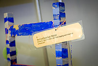 Kinderrechte Ein bemalter Stuhl