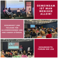 Collage mit verschiedenen Impressionen der Veranstaltung